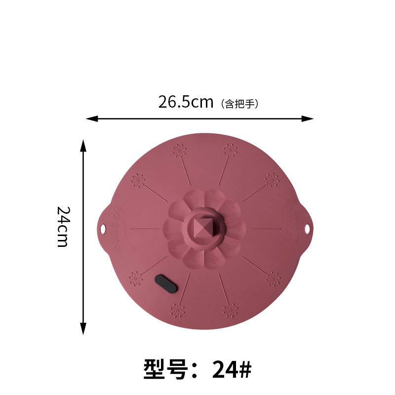 New Internet Red Silicone Sealed Fresh-Keeping Lid Pot Lid Cup Lid Bowl Lid Dust-Proof Lid Basin Lid With Vent Hole Live Broadcast - Image 1